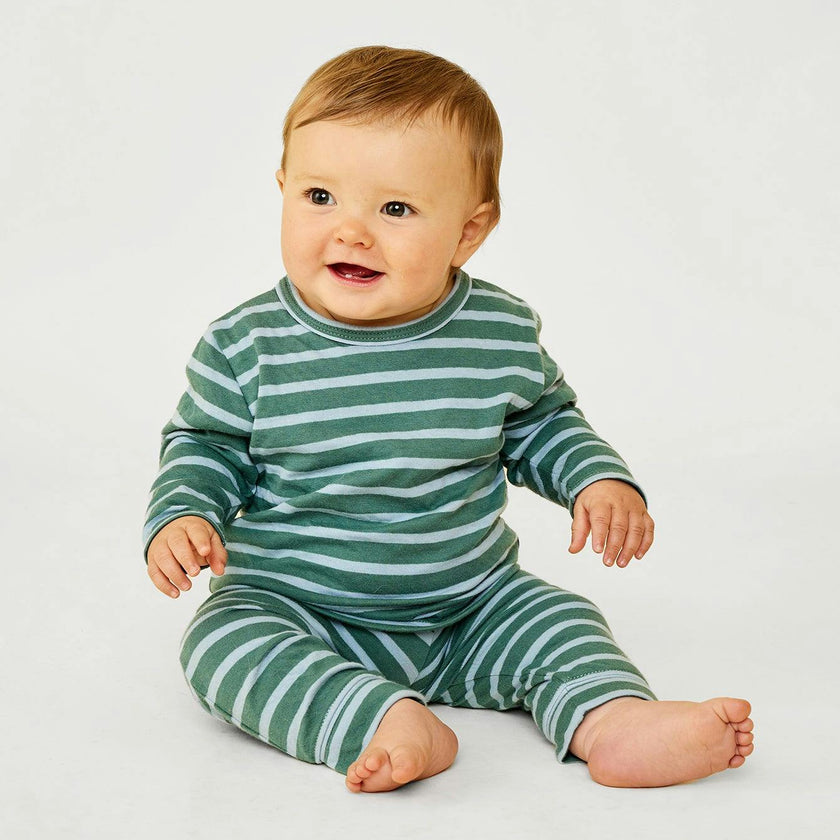 Andy Baby Legging, Forest Stripe