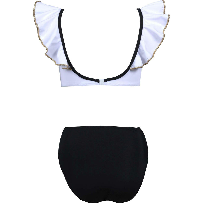 Lila Ruffle V-Neck Cut-Out Swimsuit