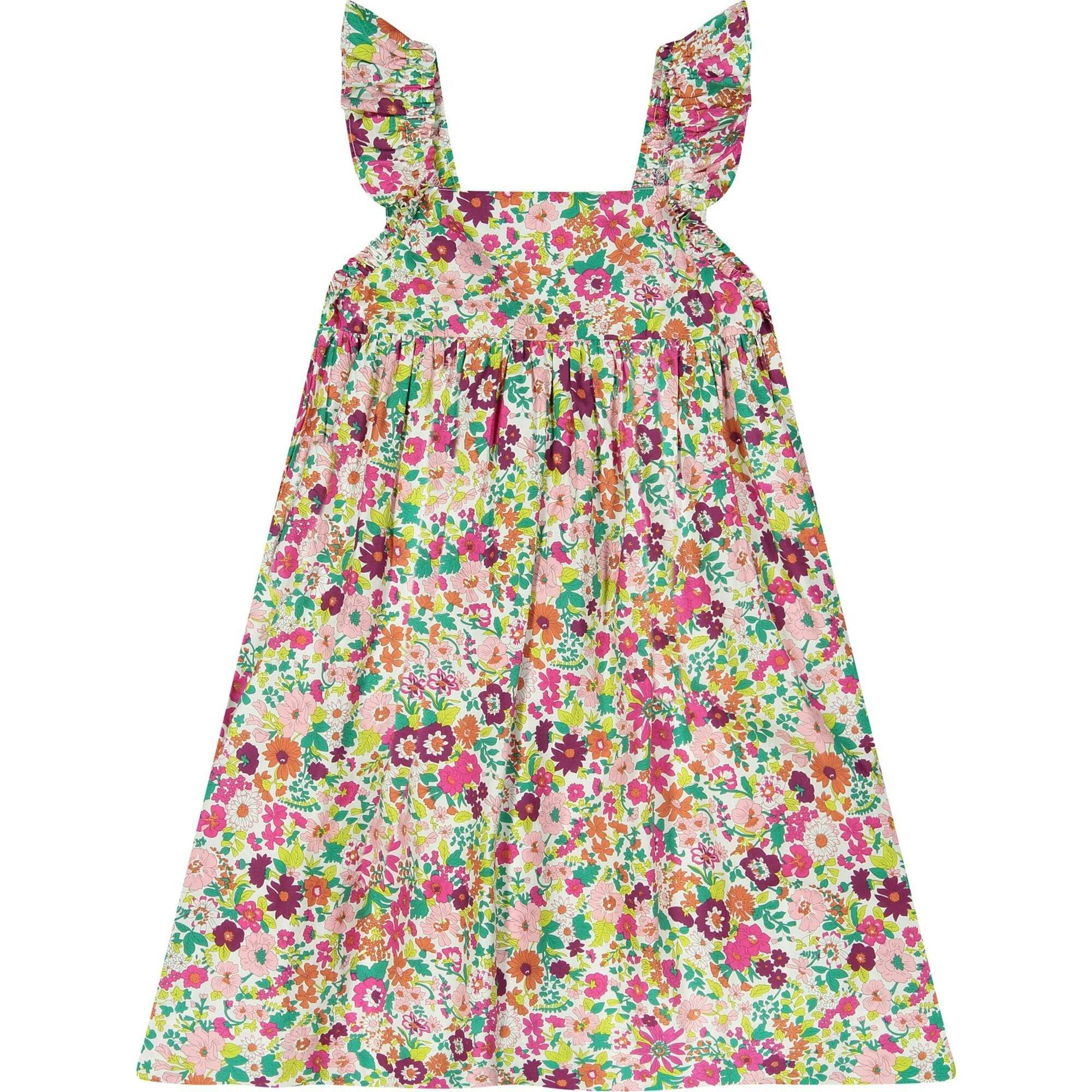 Sawyer Flutter Sleeve Dress, Florals