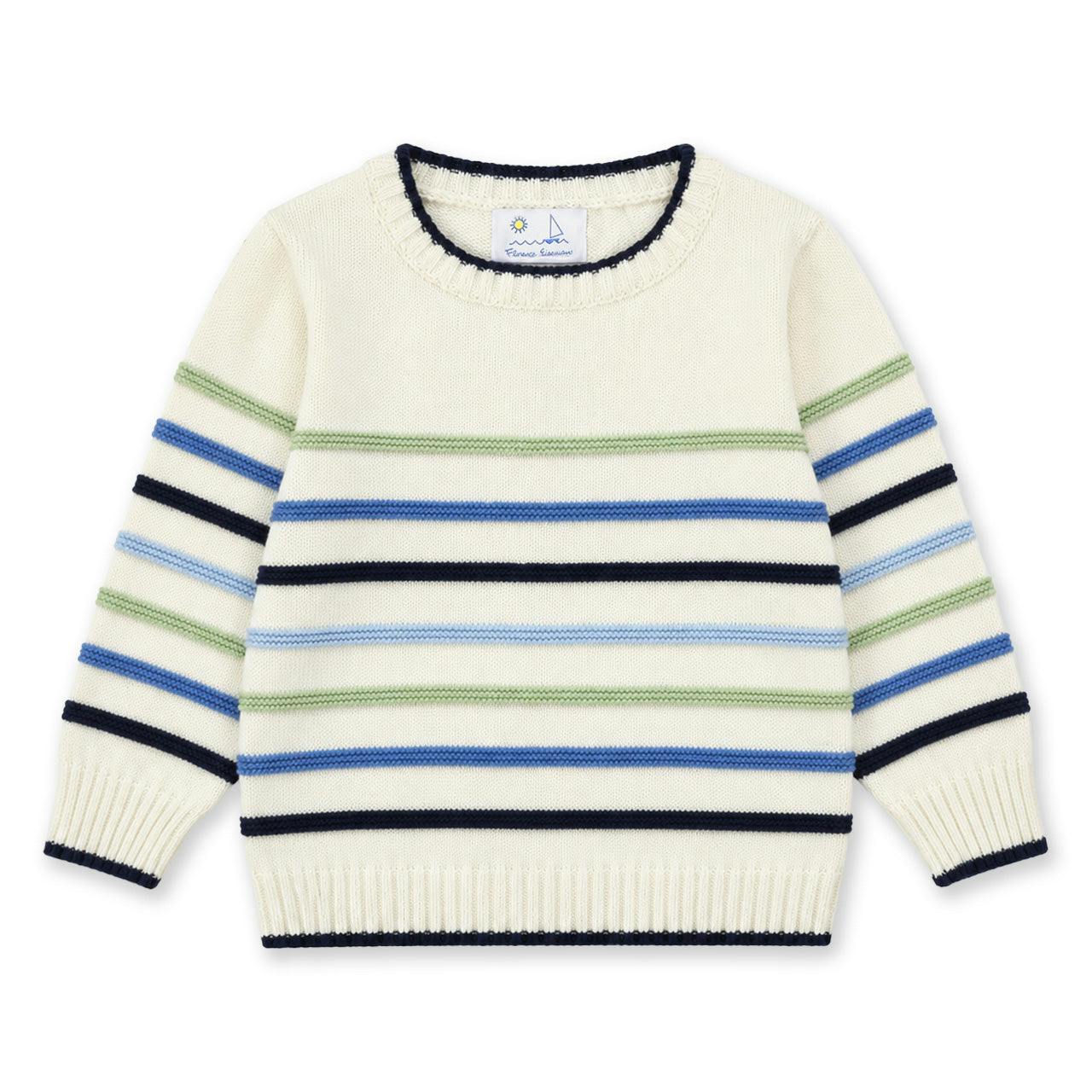 Sweater with Raised Stripes