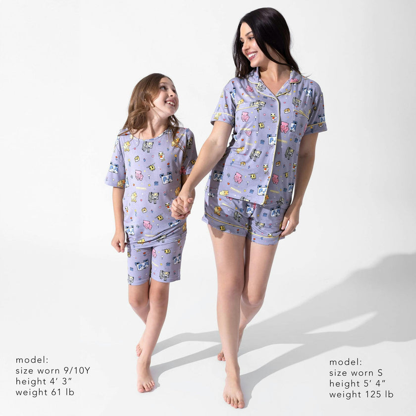 Minecraft Pixel Pals Kids Pajama Short Set