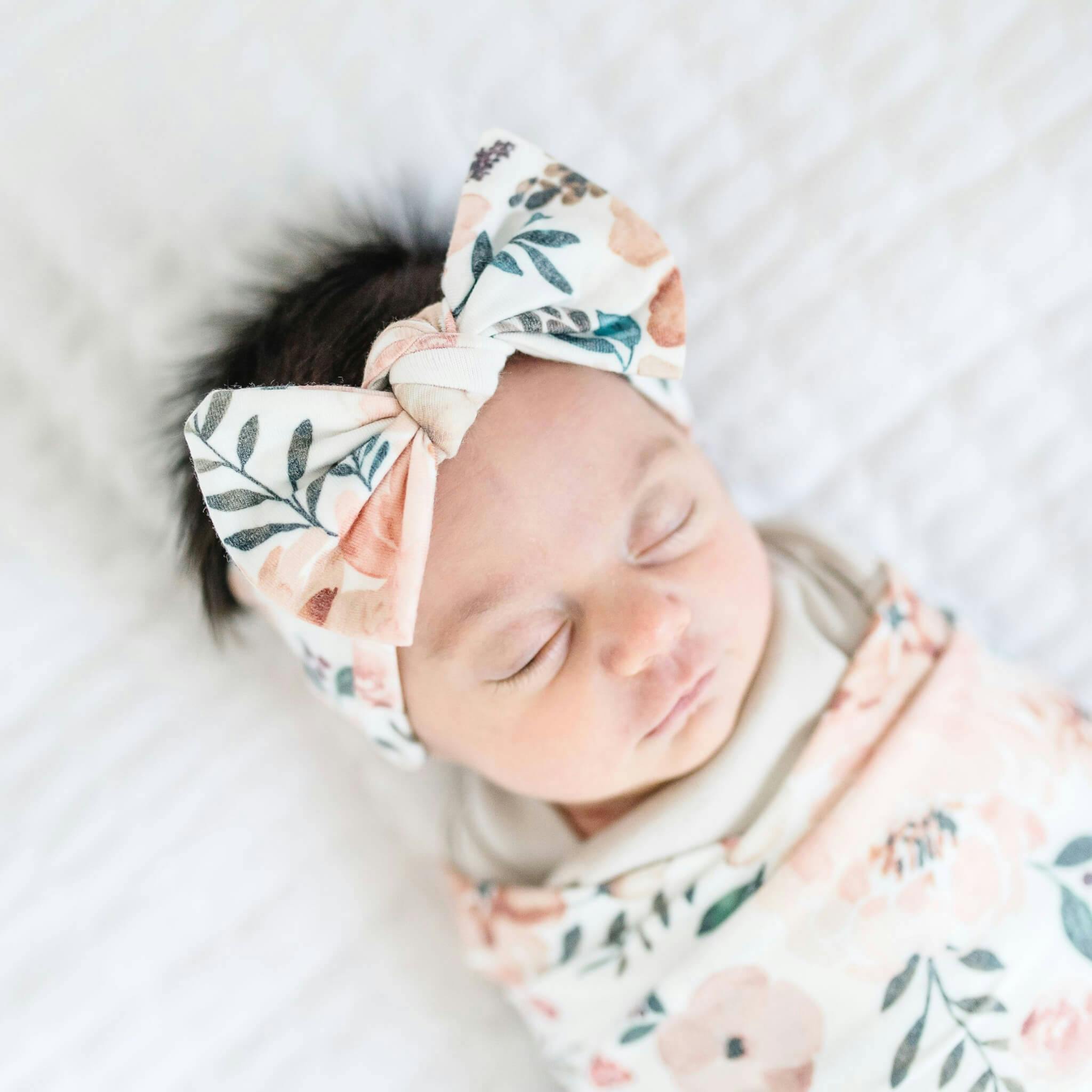 Knit Headband Bow - Autumn