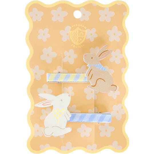 Bunnies In The Garden Bunny Hair Clip Set
