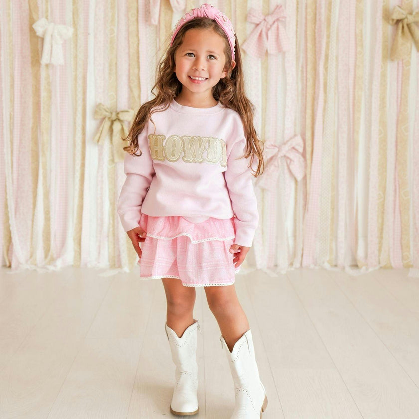 Pink Bandana Western Skort