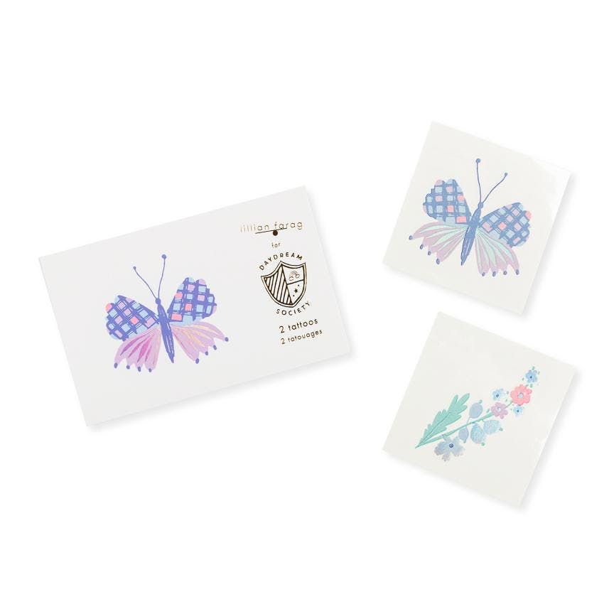 Fairy Garden Butterfly Temporary Tattoos