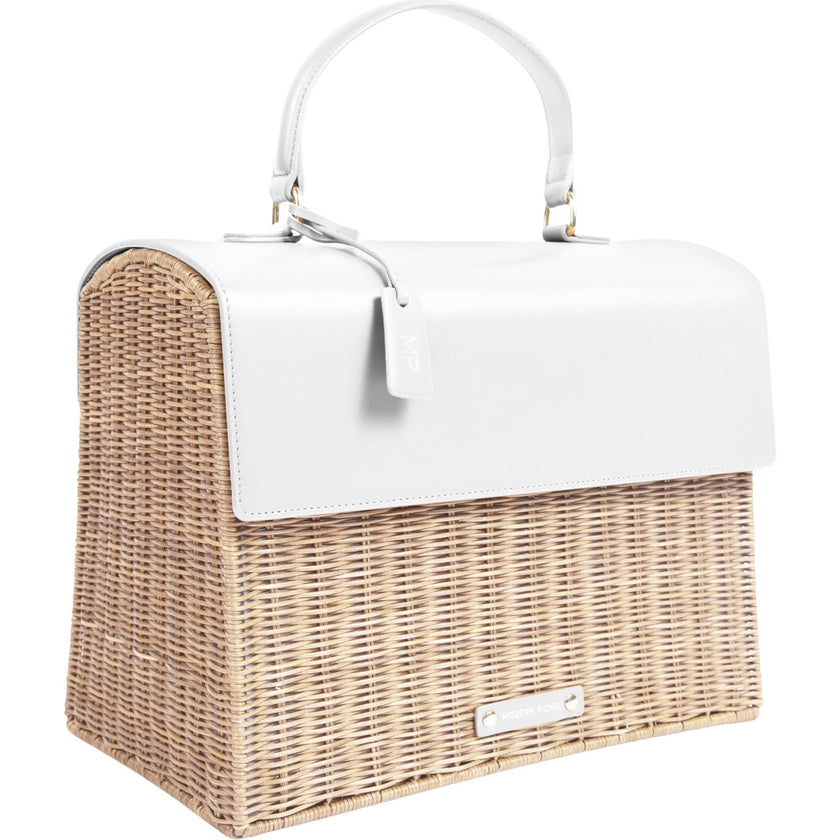Women's Hand-Woven Wicker Large Lunchbox