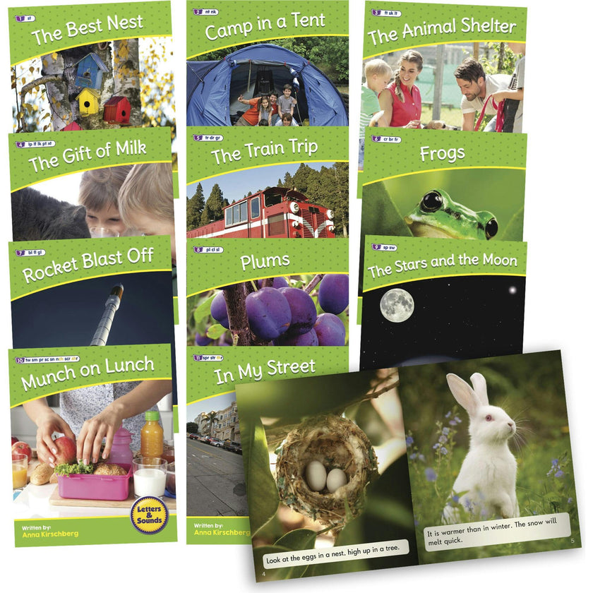 Letters & Sounds Phase 4 Set 2 Non-Fiction Educational Learning Set - Life Science