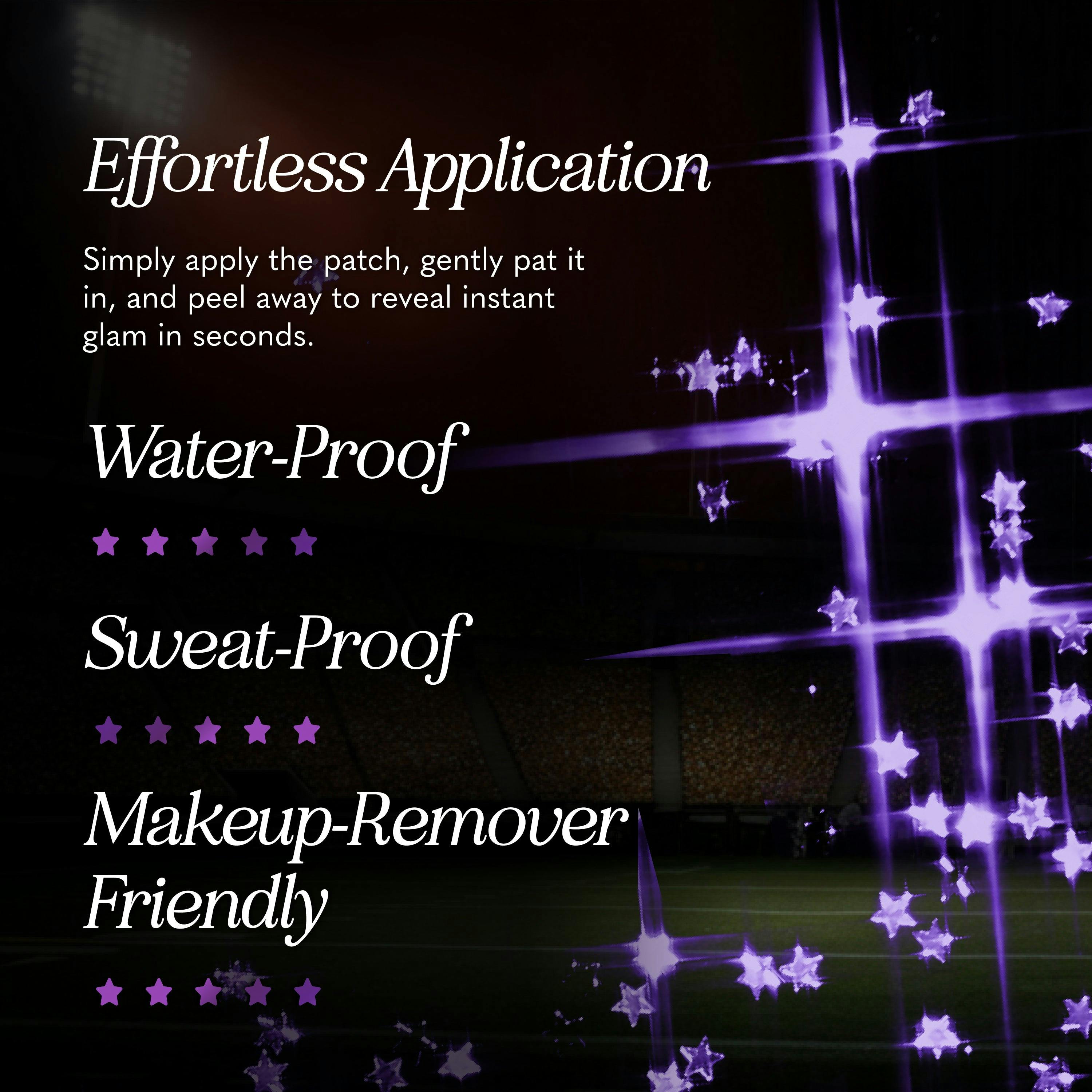 Purple Spirit Speckles Makeup Patches - Team Spirit Collection