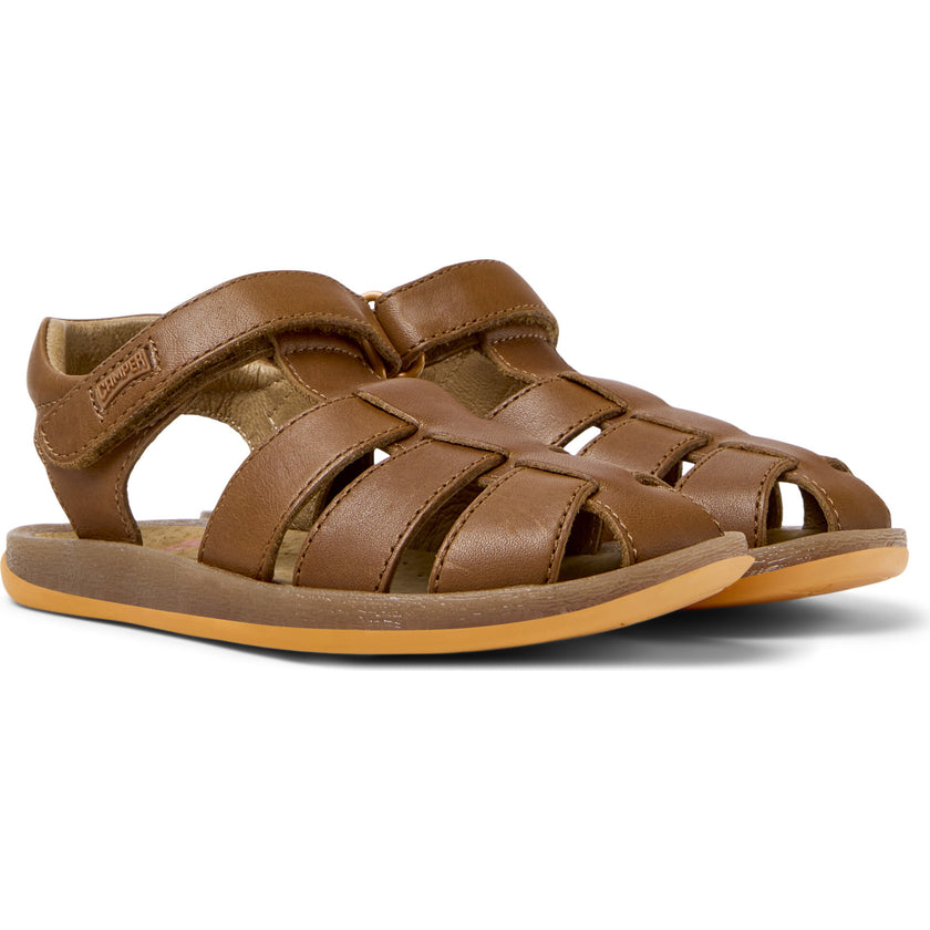 Bicho Leather Sandals, Brown