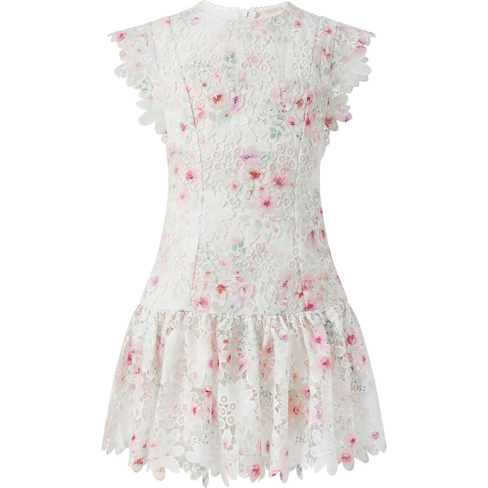 Belle Embroidered Mini Dress