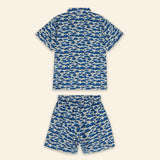 Kids Aryo Shirt and Otto Shorts Blue Mushroom