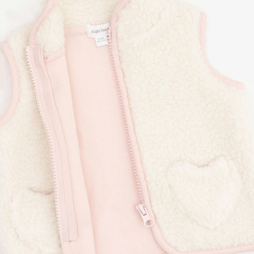 Sherpa - Zip Vest with Heart Pockets