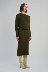 AMARA SWEATER | DARK OLIVE