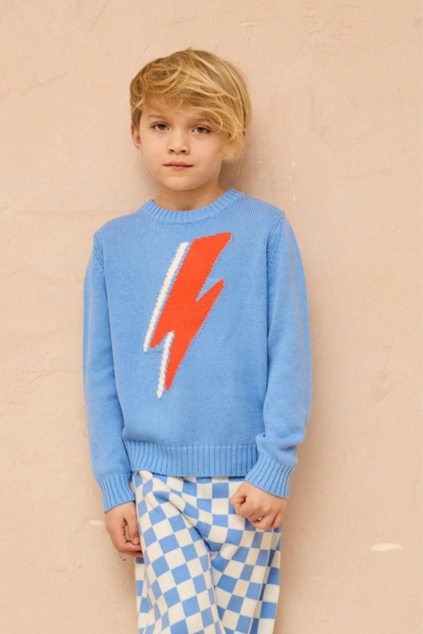 Lightning Bolt Jumper | Azure