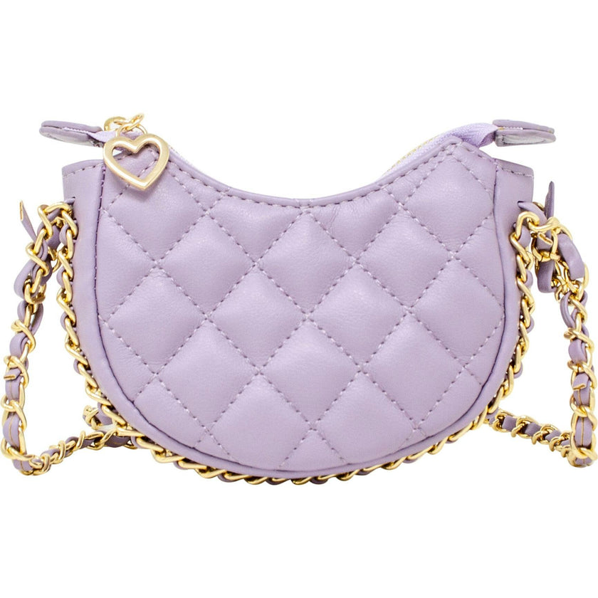 Tiny Quilted Chain Wrapped Hobo Bag