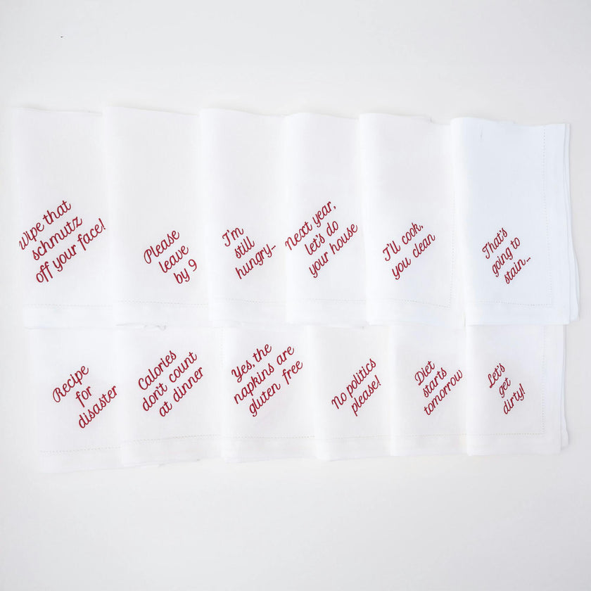 Mixed Messages Dinner Napkins