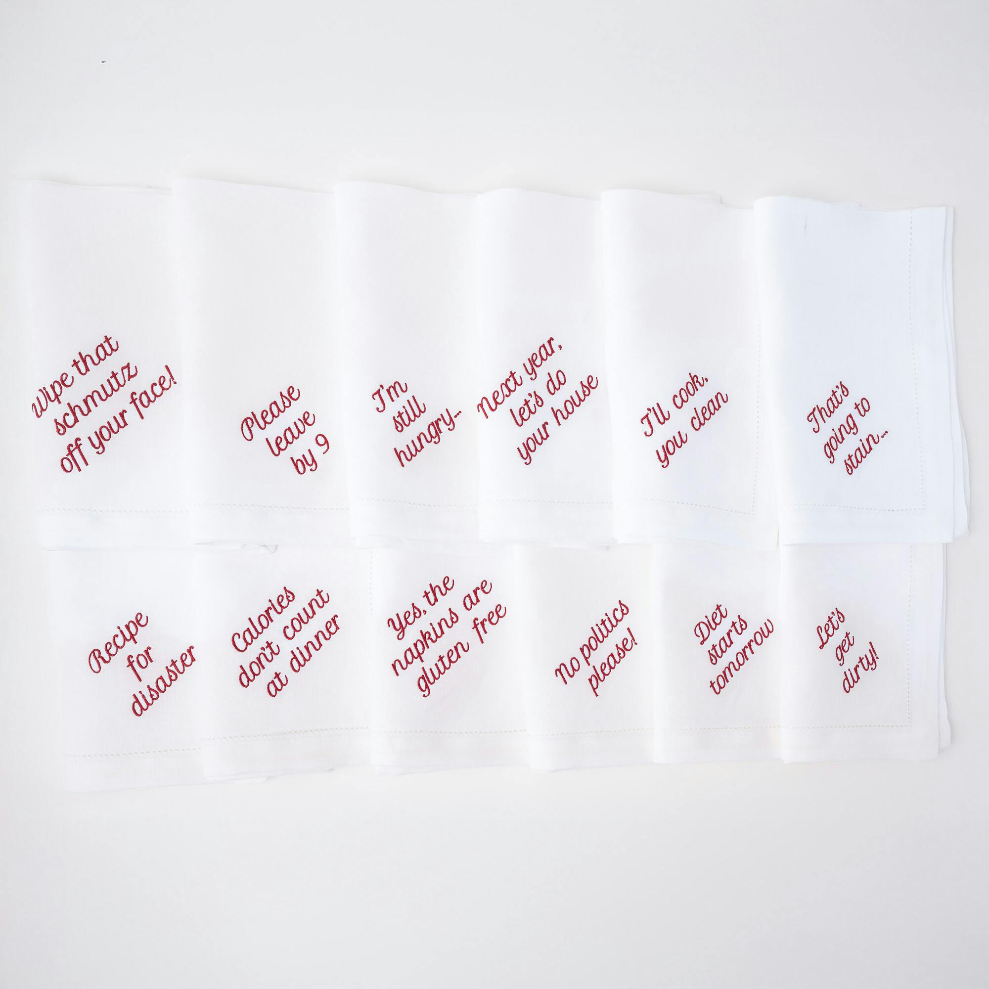 Mixed Messages Dinner Napkins