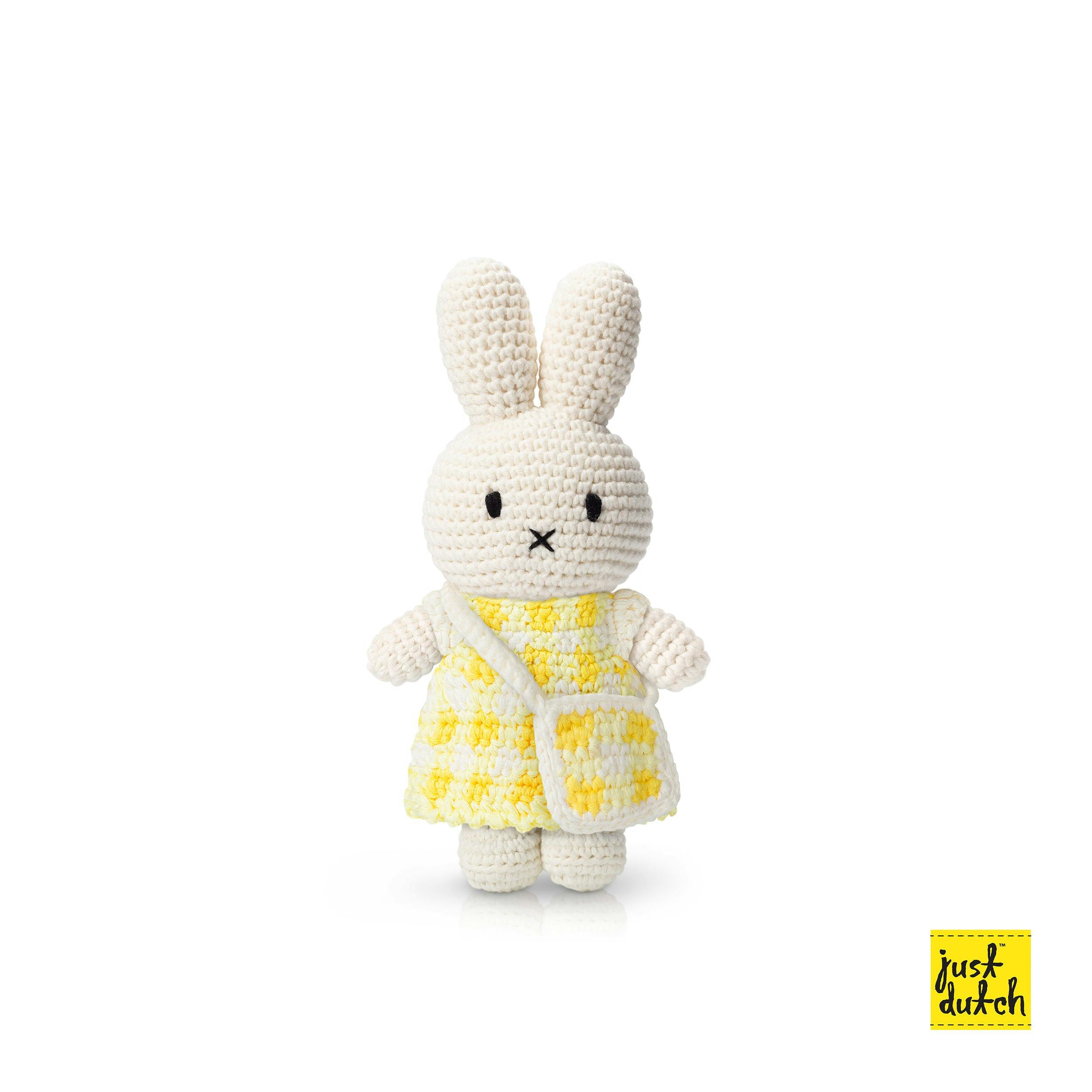 Miffy in Gingham Dress Crochet Doll