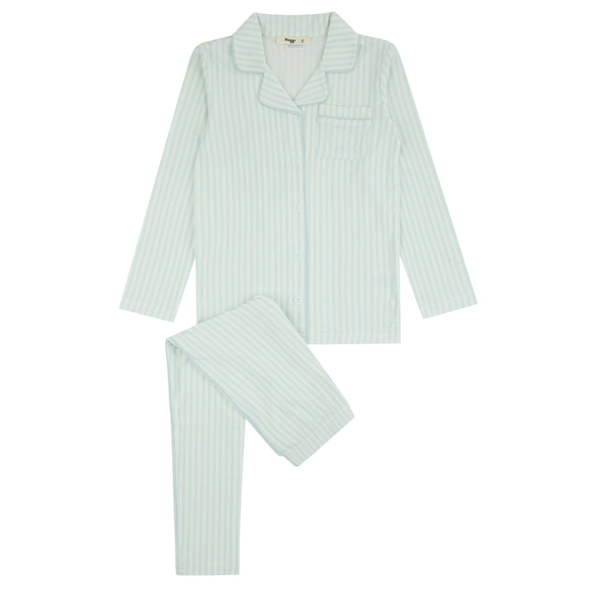 Striped Button Down Loungewear Set, Boys
