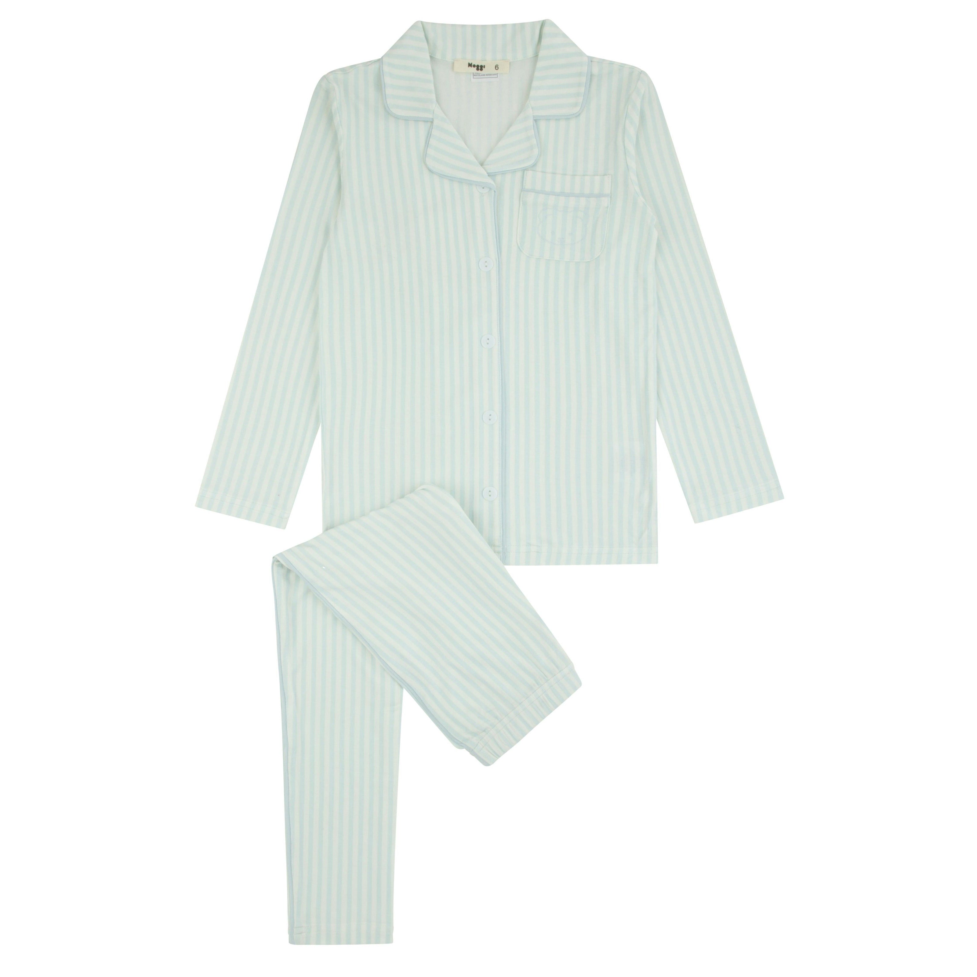 Striped Button Down Loungewear Set, Boys
