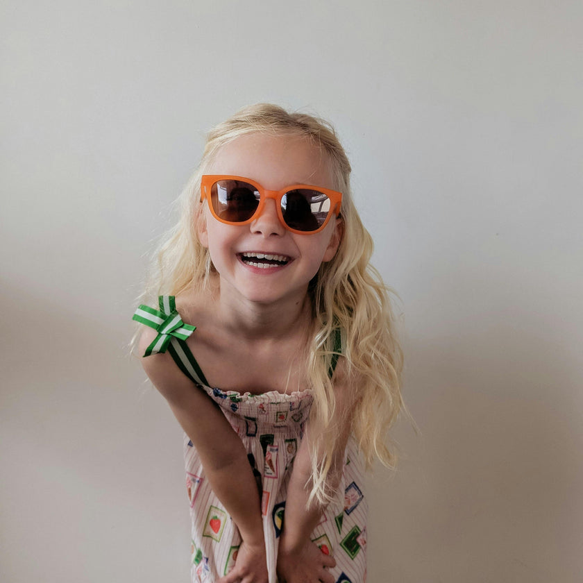 Classic Wayfarer Sustainable Sunglasses | Bio-Based · Bendable · Polarized | Child | 3-8 Y | Sienna