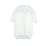 Organic Pima Gown Peonies Blue