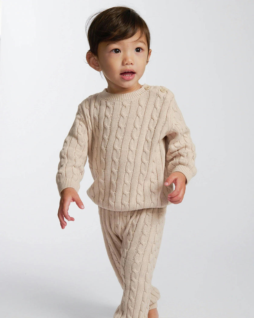 Cable Cotton Knit Set