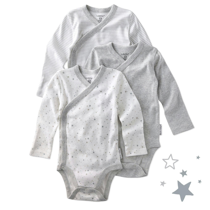 STERLING 3-Pack Side Snap Bodysuit