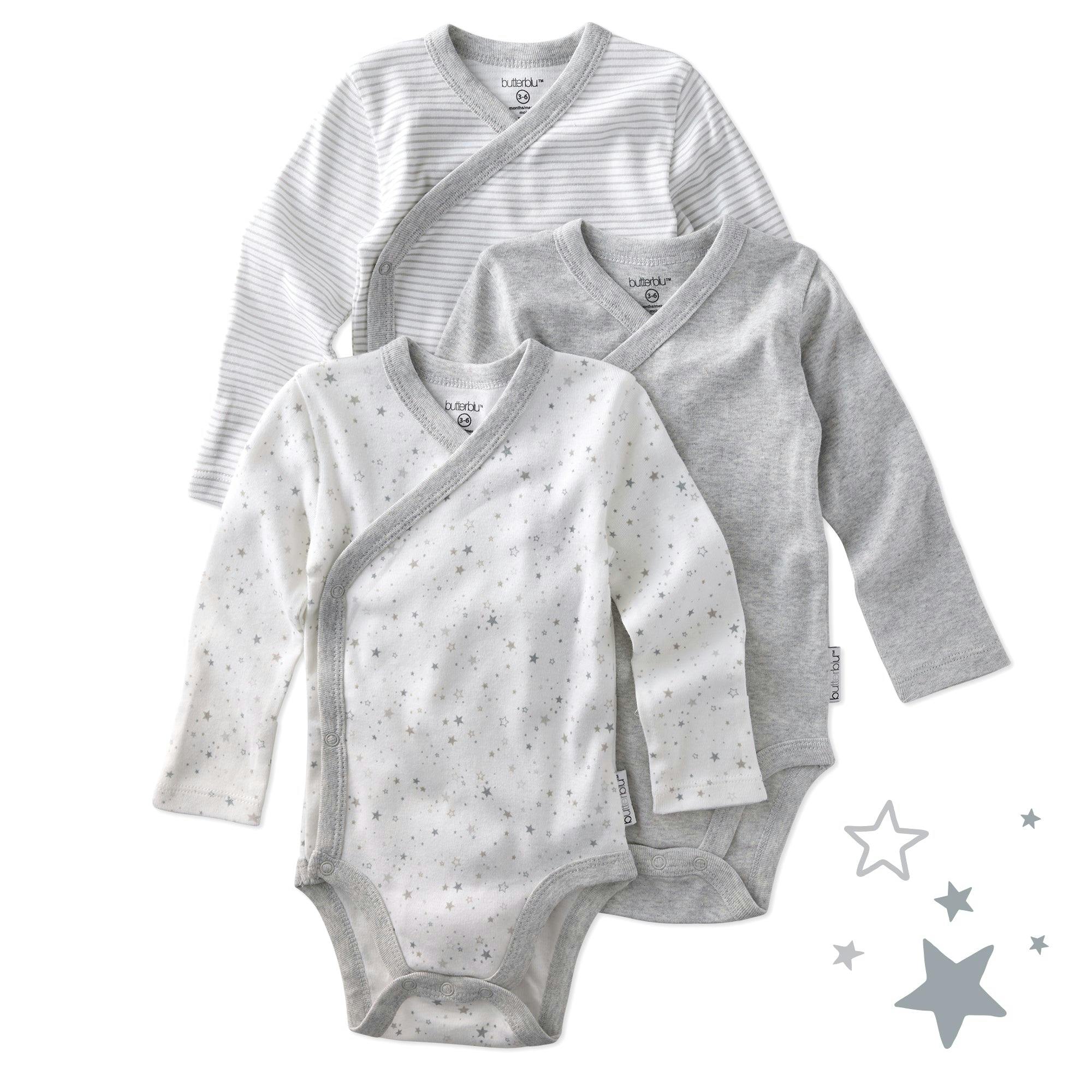 STERLING 3-Pack Side Snap Bodysuit