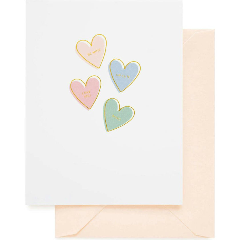 Candy Hearts Valentine Card
