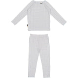 Box Design Raglan Sleeve Top & Pant Set, Blue