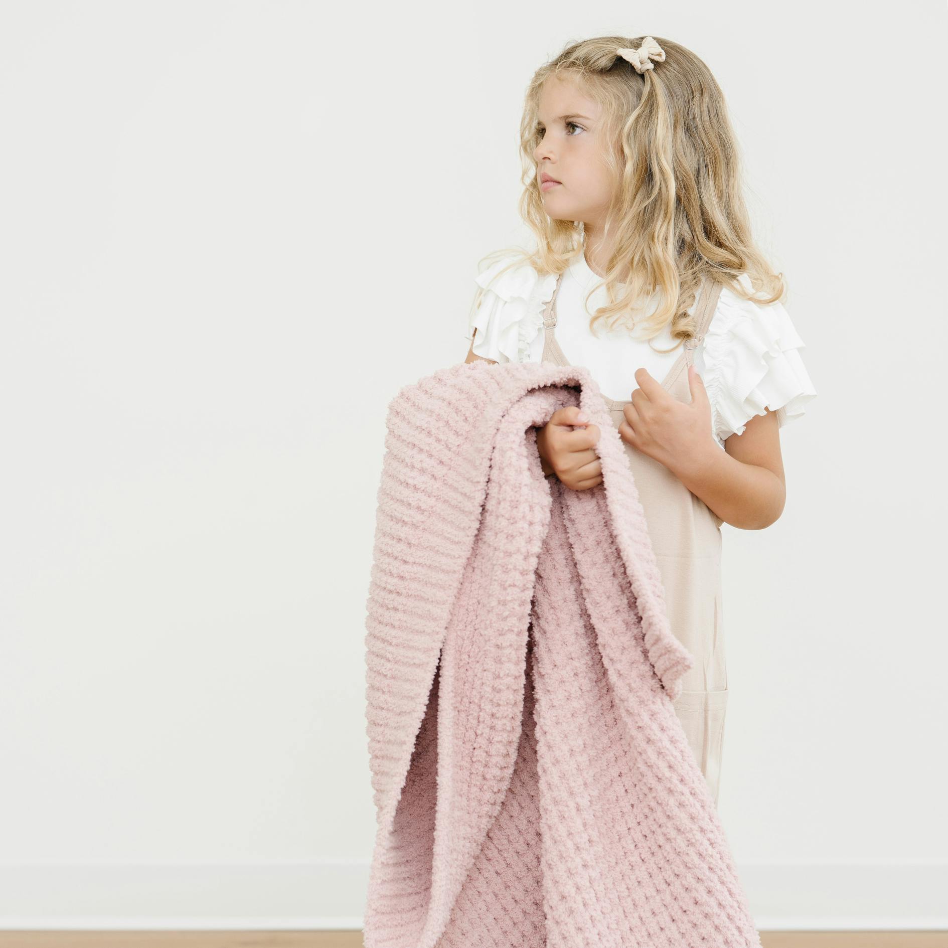 WAFFLE KNIT TODDLER BLANKETS