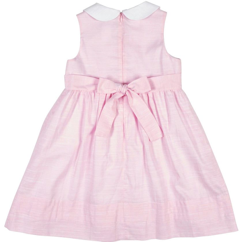 Linen Look Dress With Flowers