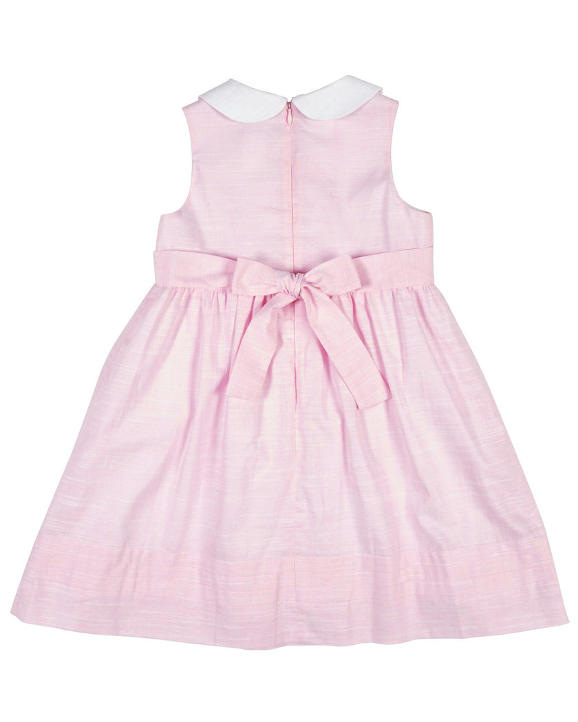 Linen Look Dress With Flowers