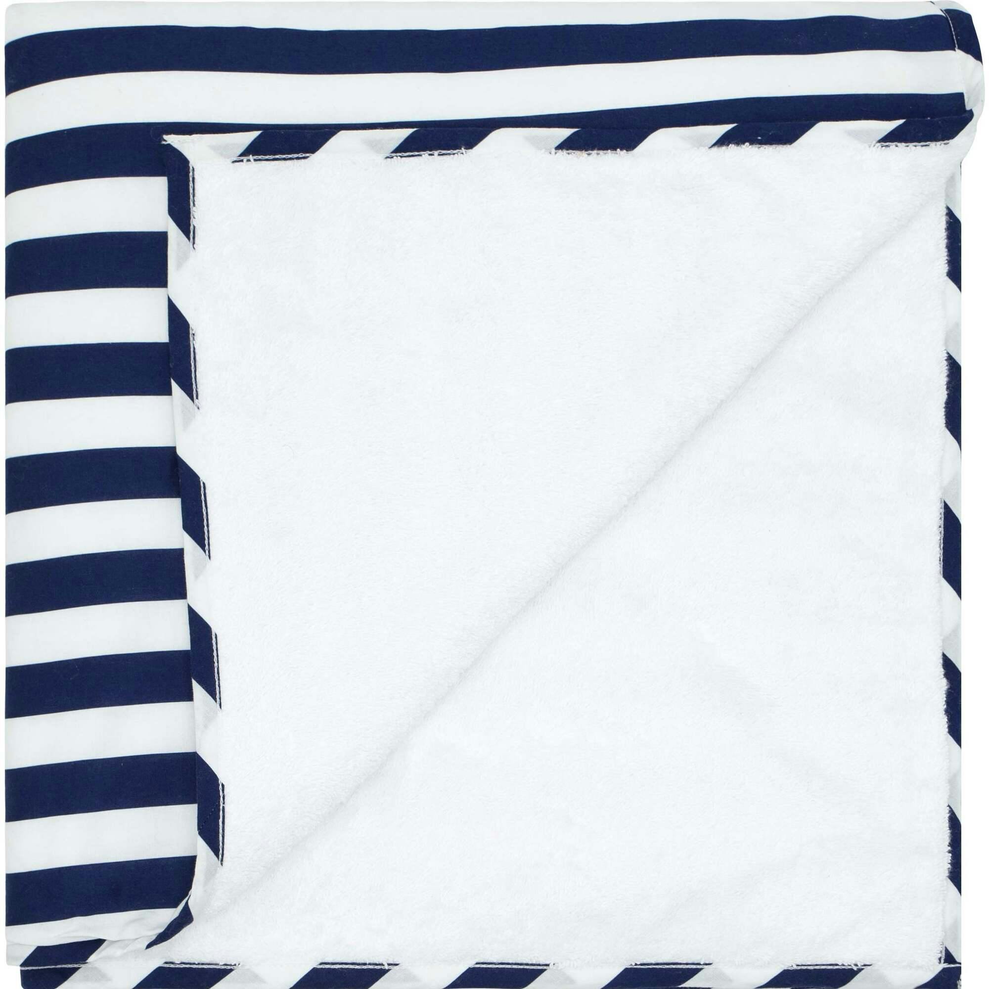 Navy Cabana Stripe Towel