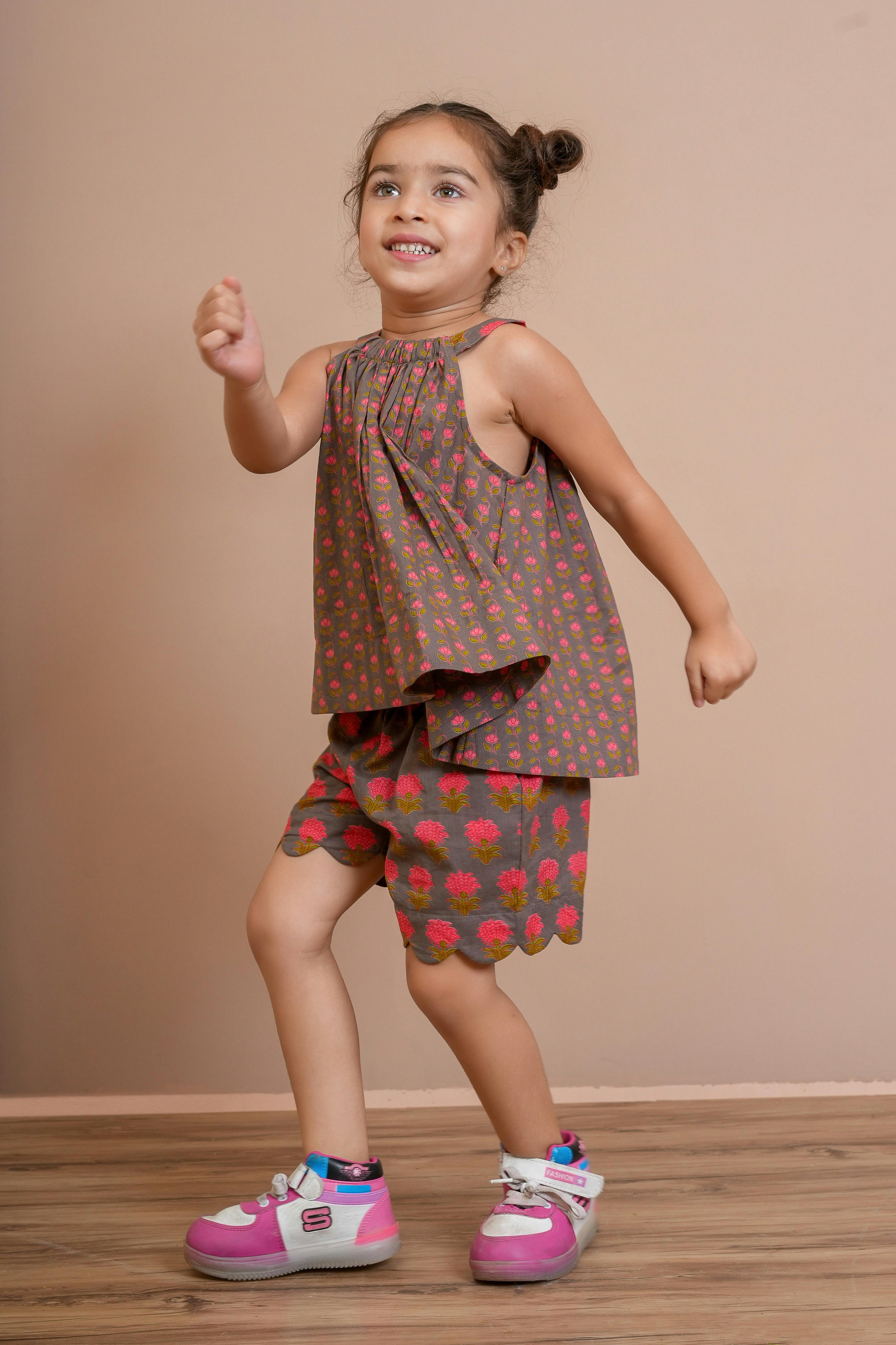 Halter Top and Shorts Set Earthy Brown