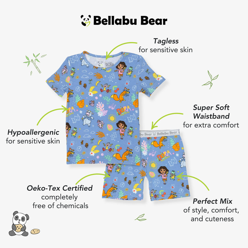 Dora: Fiesta Fun Bamboo Kids Pajama Short Set