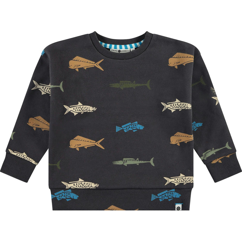 All Over Print Pullover Sweatshirt