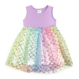 Rainbow Mermaid Tank Tutu Dress