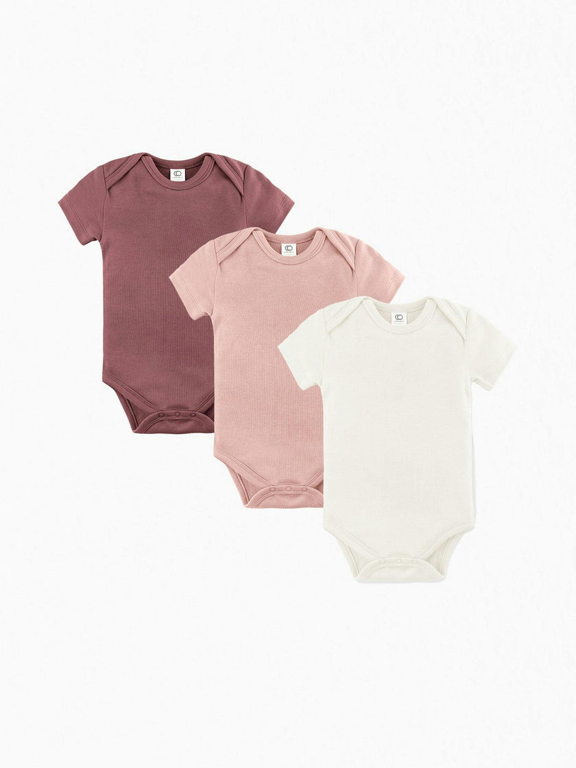 3-Pack Classic Short Sleeve Bodysuit Bundle