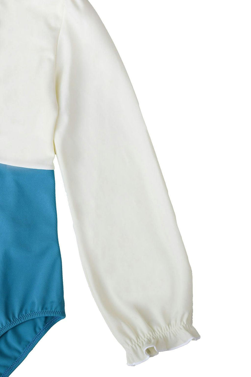 Jemima Surf Suit Sky Blue And Ivory