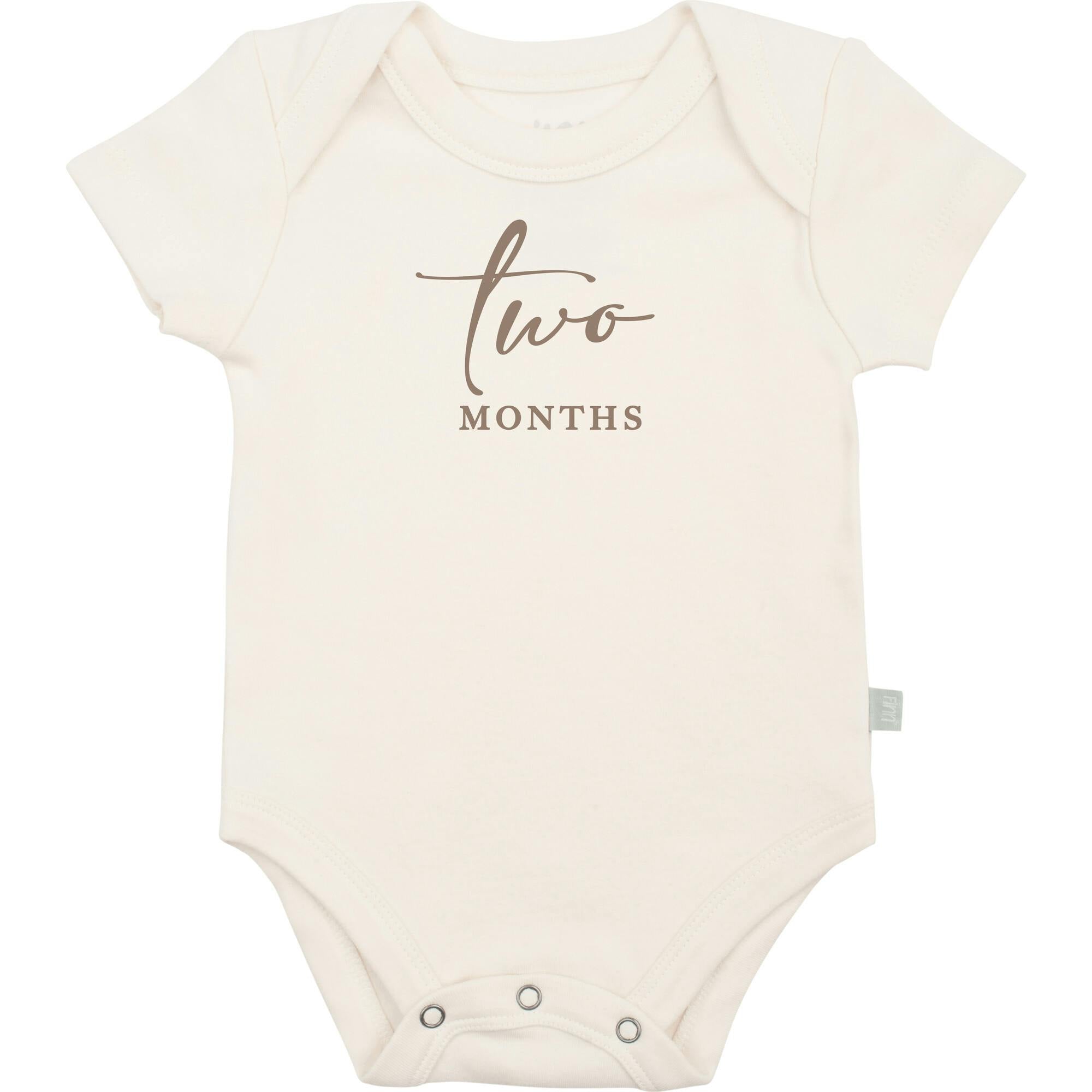 graphic bodysuit | two months milestone taupe