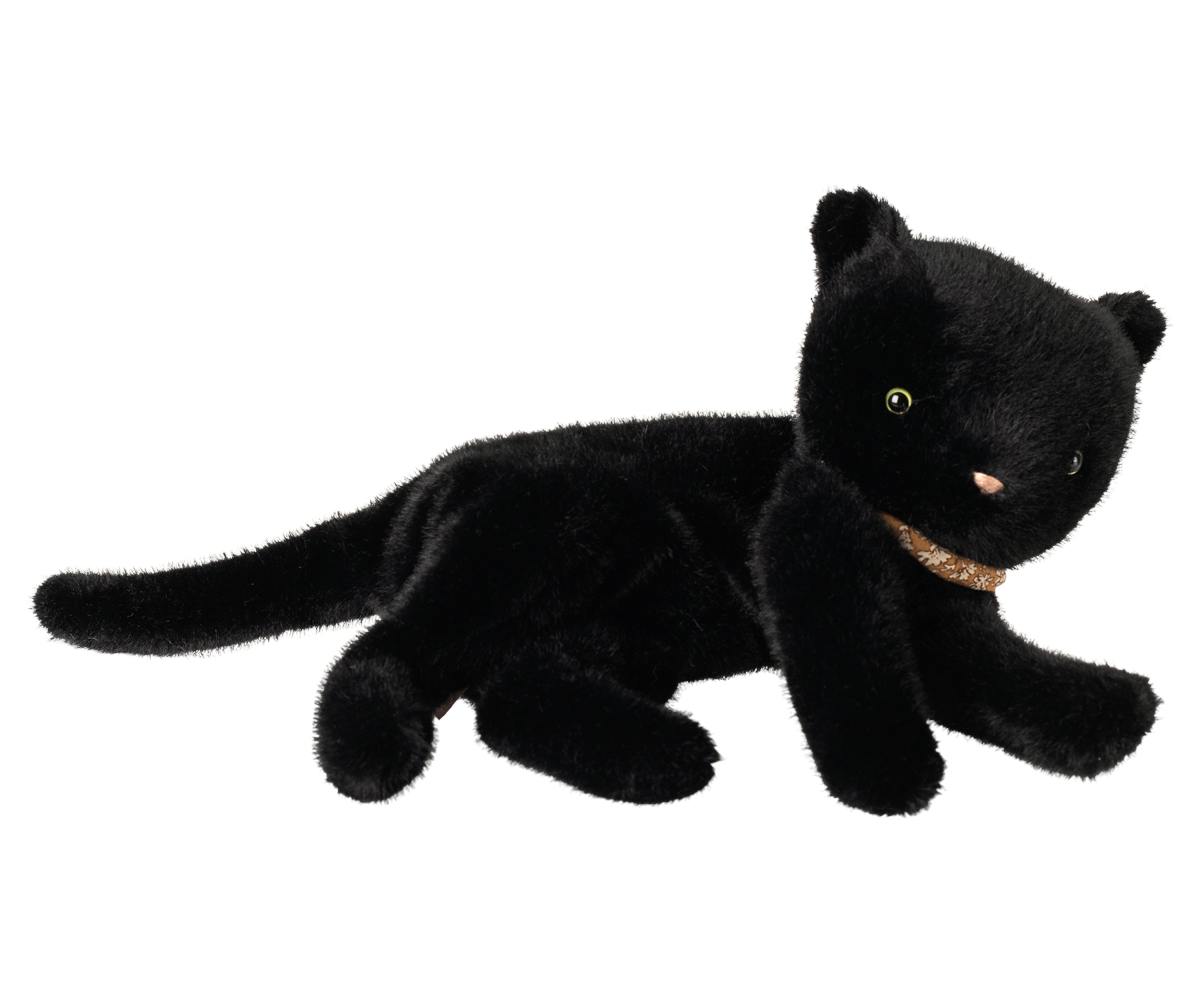 Sleeping kitten plush, Medium - Black