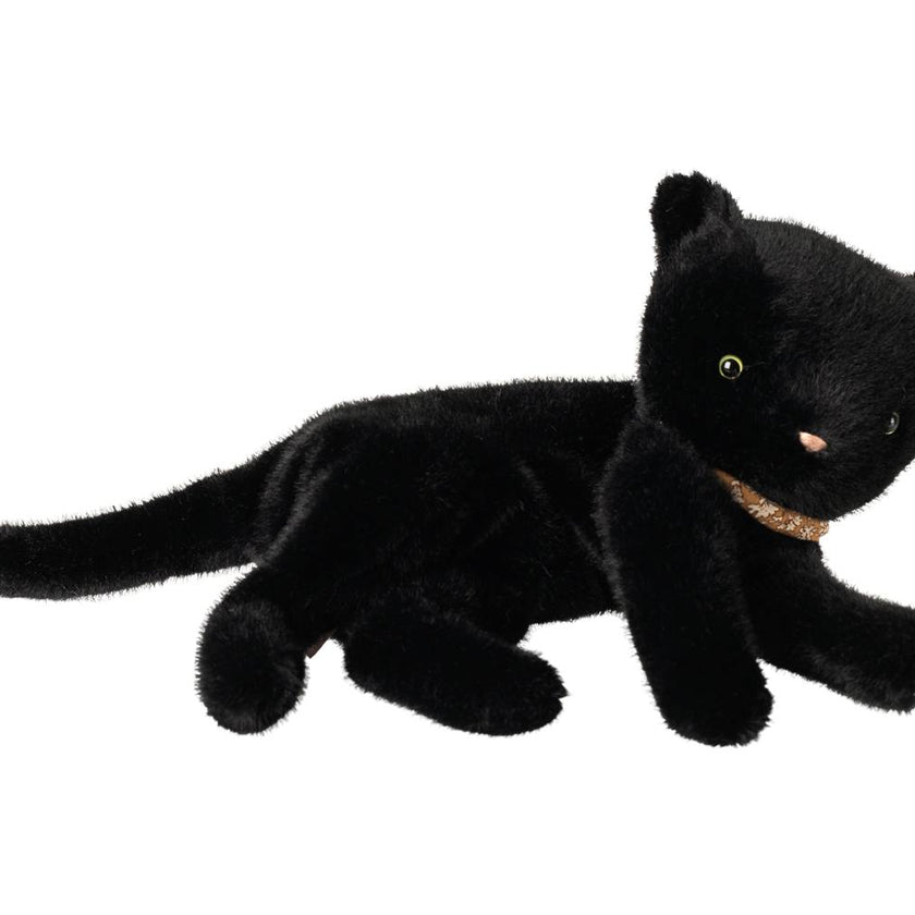 Sleeping kitten plush, Medium - Black
