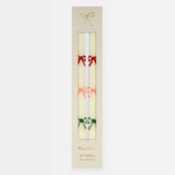 Multi Color Bow Taper Candles