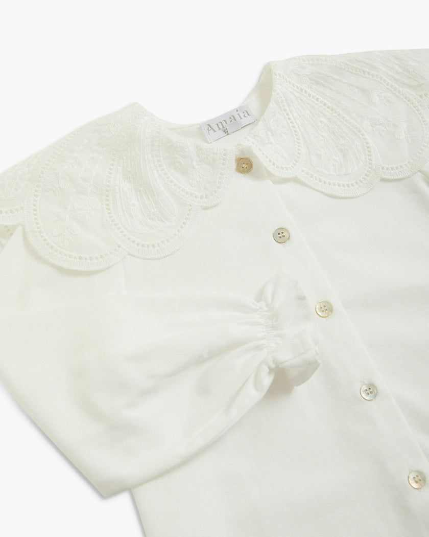 Nina Blouse White Poplin