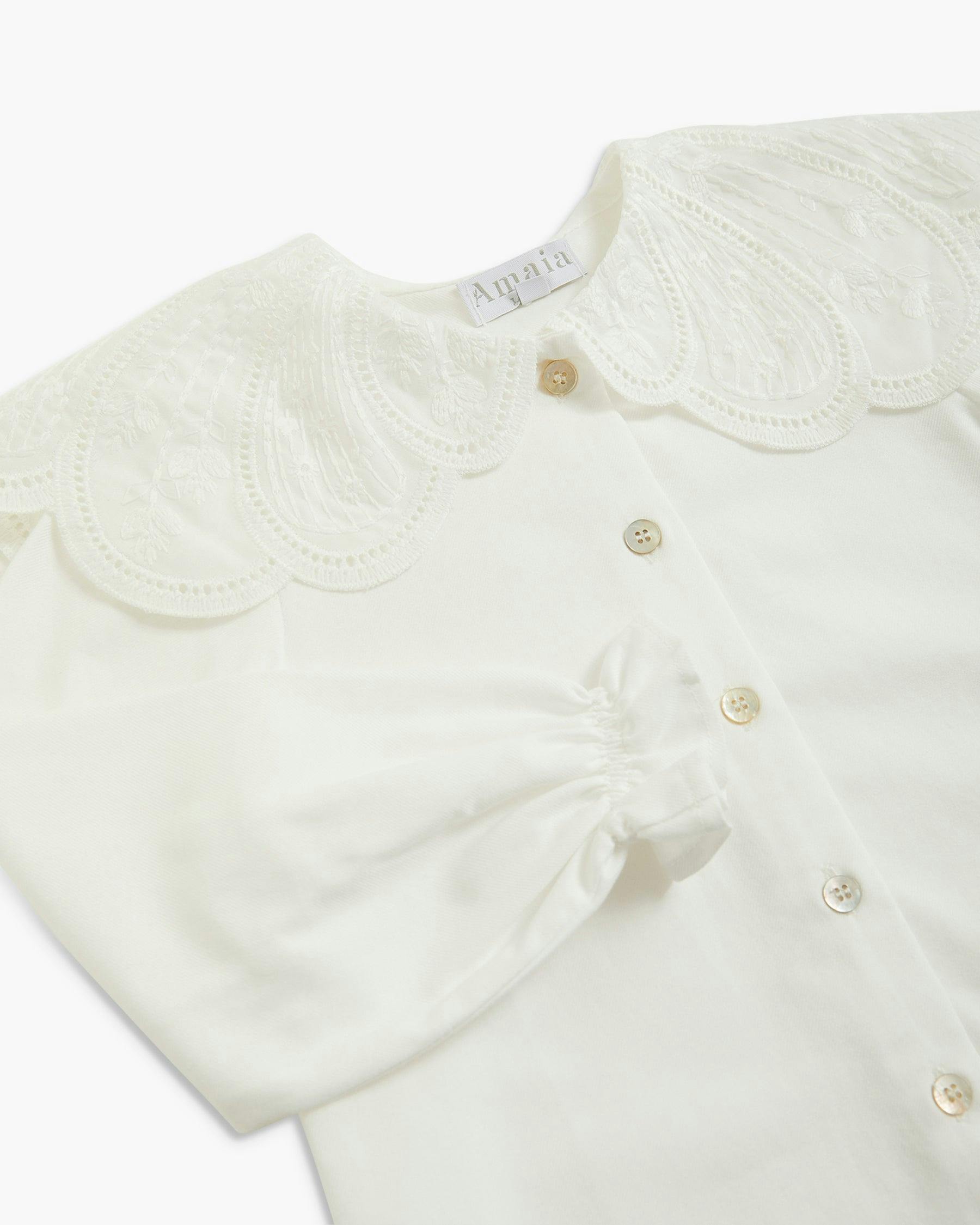 Nina Blouse White Poplin