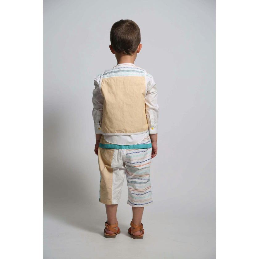 TOBIAS PADDED PATCHWORK VEST