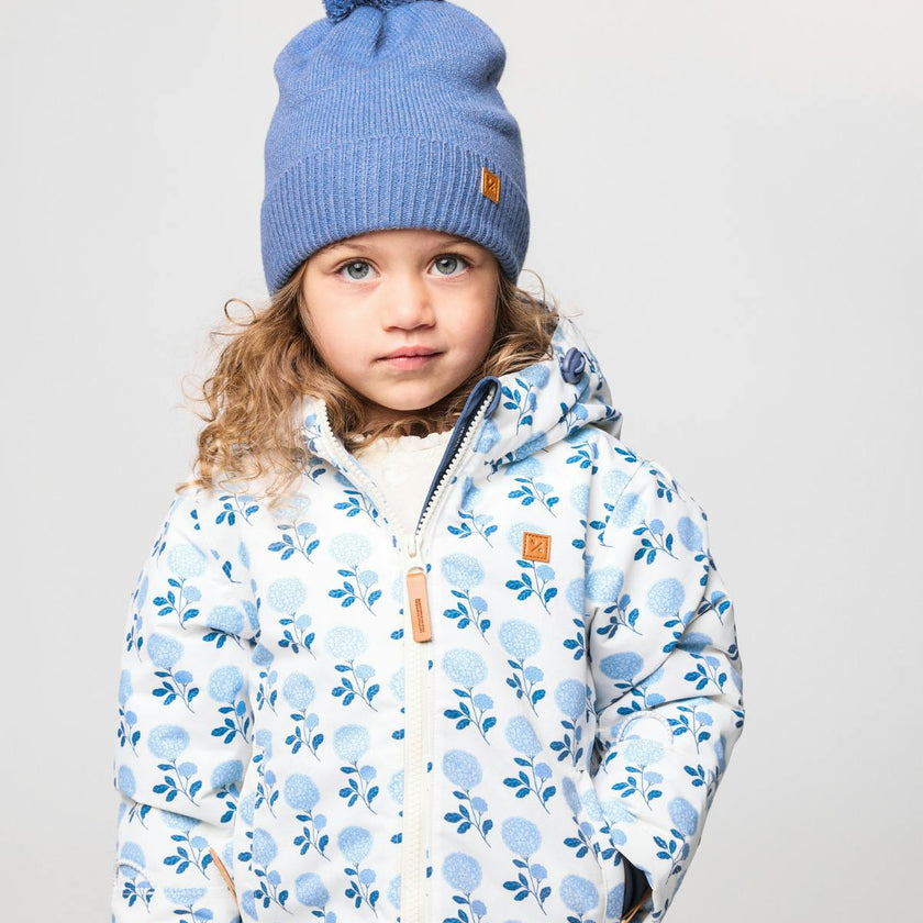 Kids Knit Winter Hat with Knit Pom