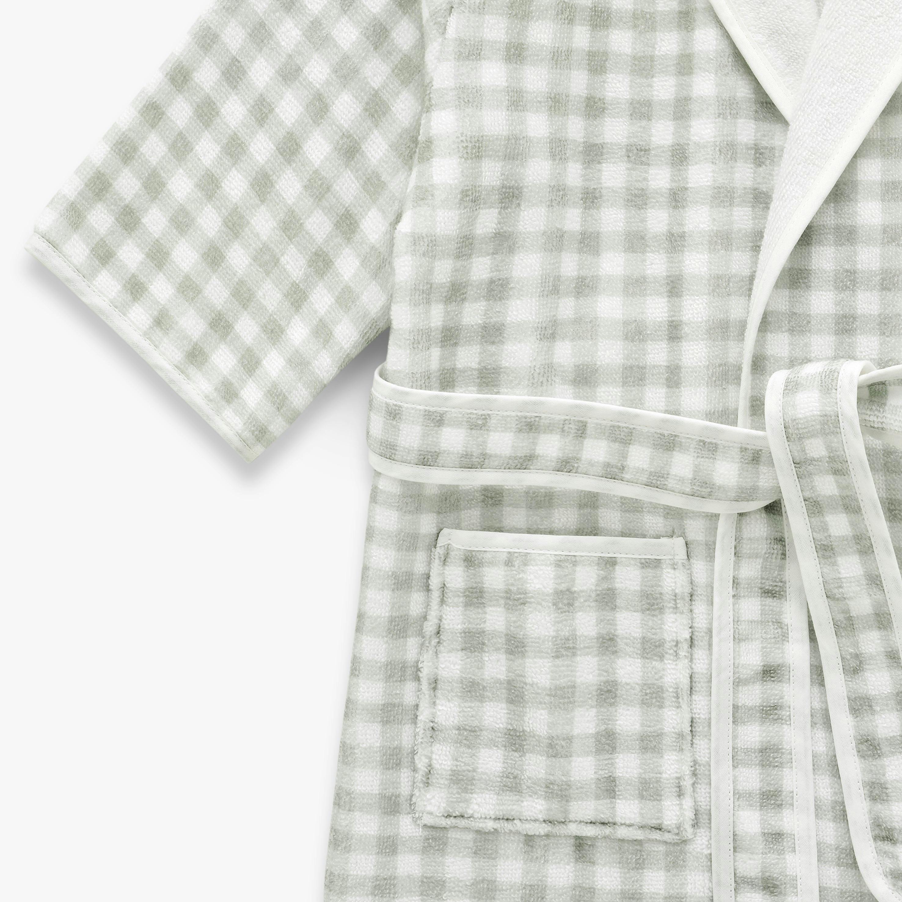Picnic Gingham Bathrobe - Green